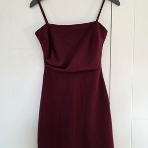 Windsor Spagetti Strap Burgundy Dress